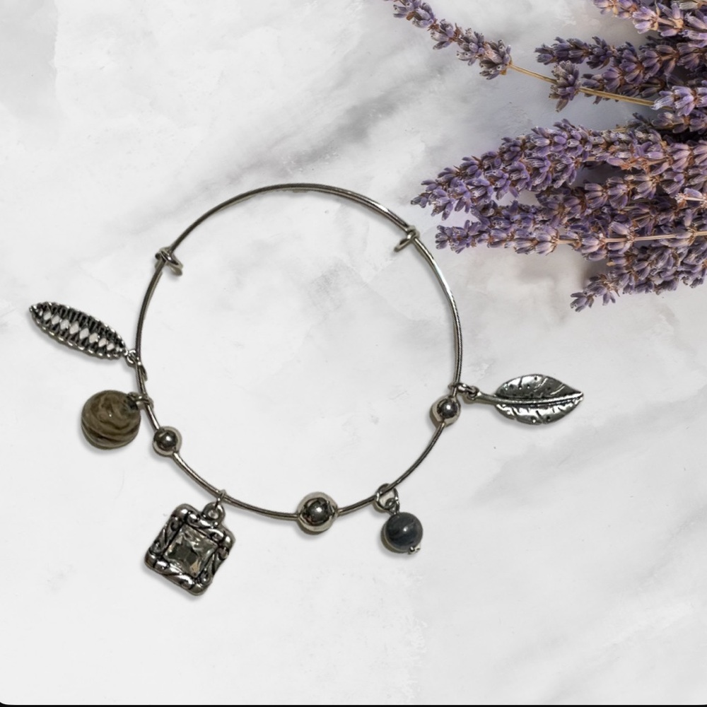 Elegant Silver Charm Bracelet 🌷